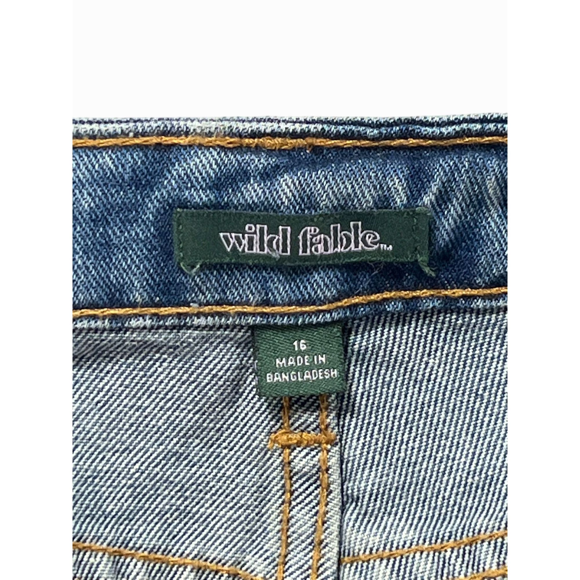 Other Wild Fable - Women's Super - High Rise Cut - Off Jean Denim Size 38" / US 16 / IT 52 - 9 Thumbnail