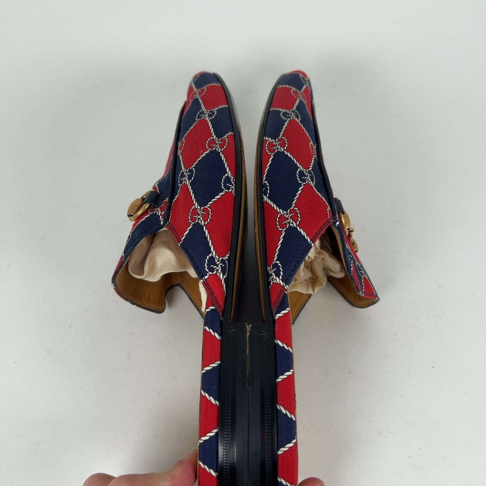 Gucci Gucci Rhombus GG Horsebit Princetown Mules Size US 8 / EU 41 - 4 Thumbnail