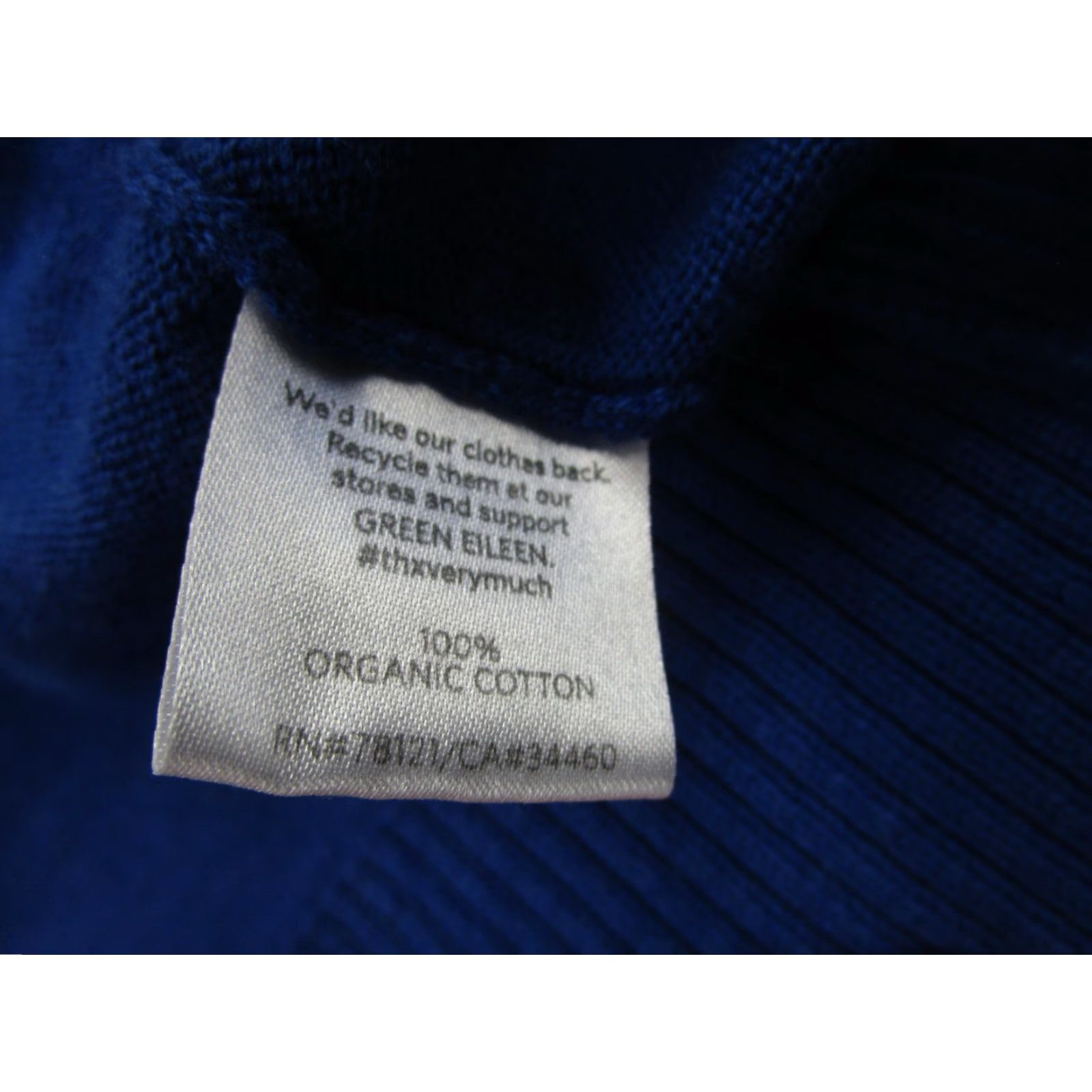 Eileen Fisher Eileen Fisher Cardigan Sweater Womens Large Blue Organic Cotton Open Front Size L / US 10 / IT 46 - 6 Thumbnail