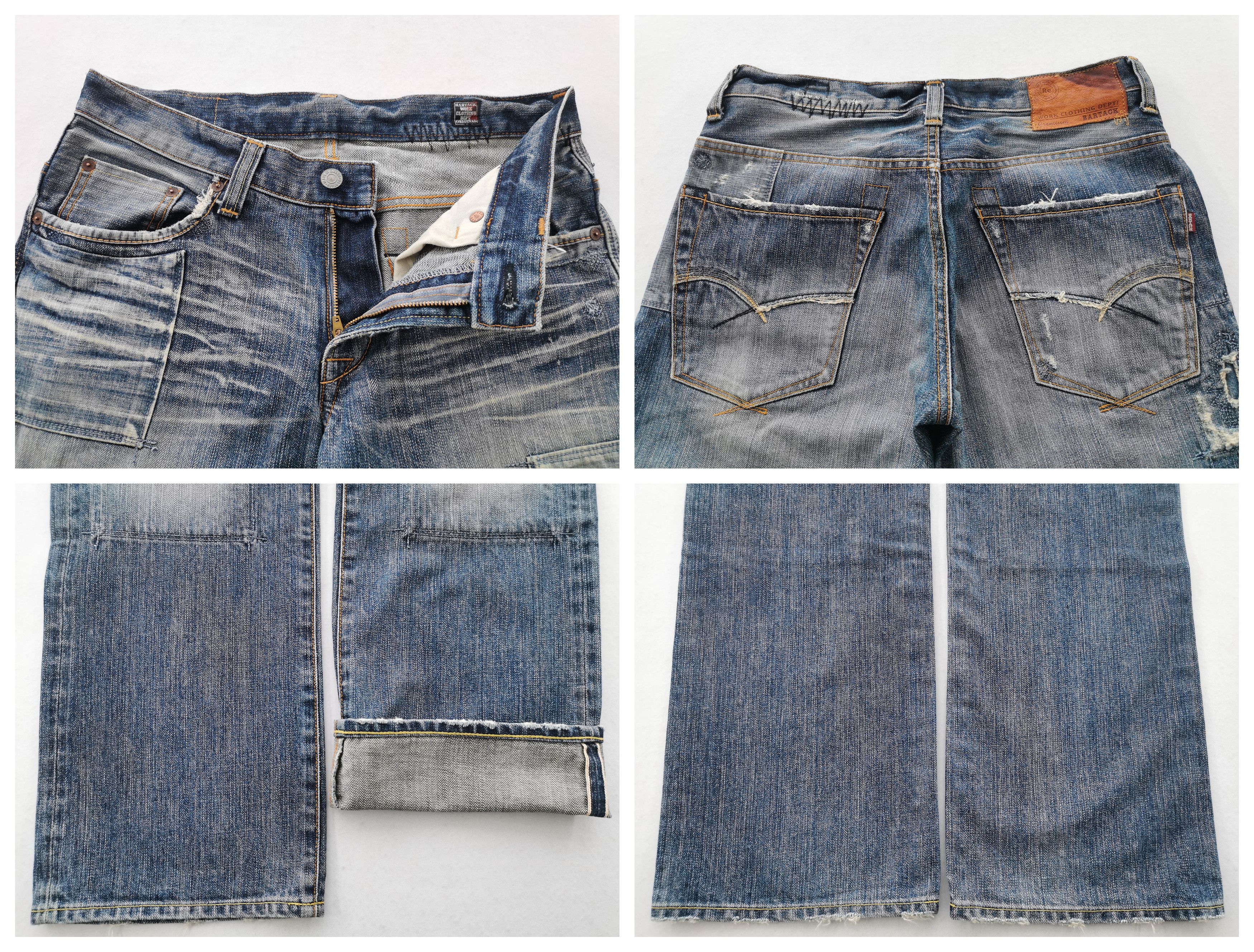 Vintage Distressed Vintage 90's Bartack Selvedge Denim Size M Size US 33 - 8 Thumbnail