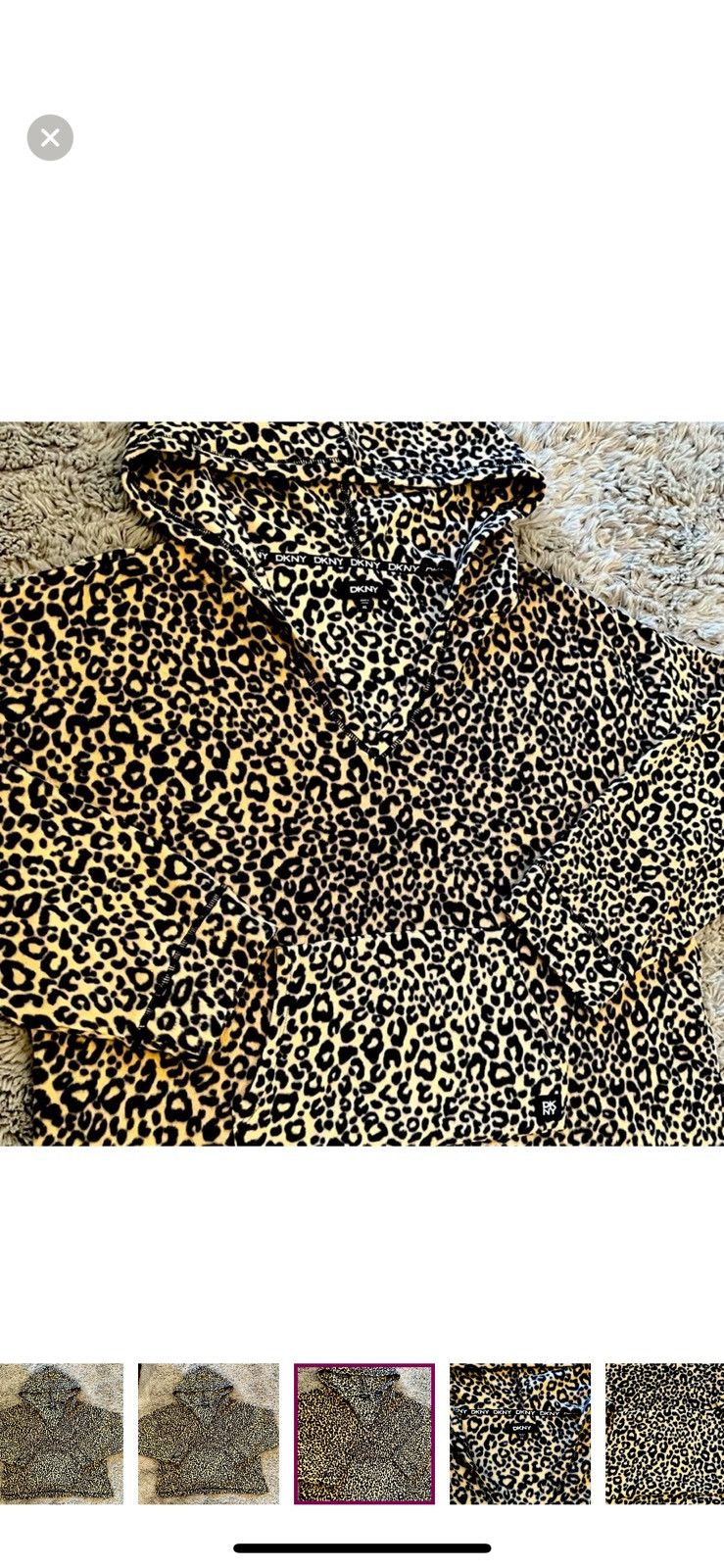 DKNY DKNY CHEETAH HOODIE Size XL / US 12-14 / IT 48-50 - 3 Thumbnail