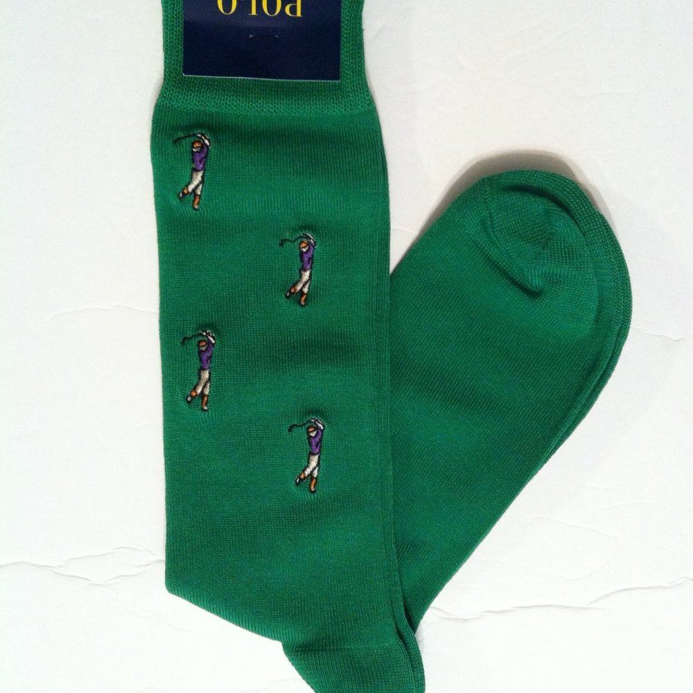 Polo Ralph Lauren POLO RALPH LAUREN MENS NEW DRESS SOCKS SHOE SIZE: 7-12 Size ONE SIZE - 2 Thumbnail
