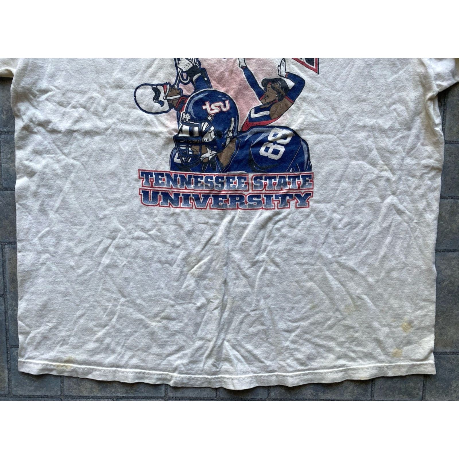 Hanes VINTAGE Hanes Shirt XL White University College Tennessee State University HBCU 2003 Mens Size US XL / EU 56 / 4 - 6 Thumbnail