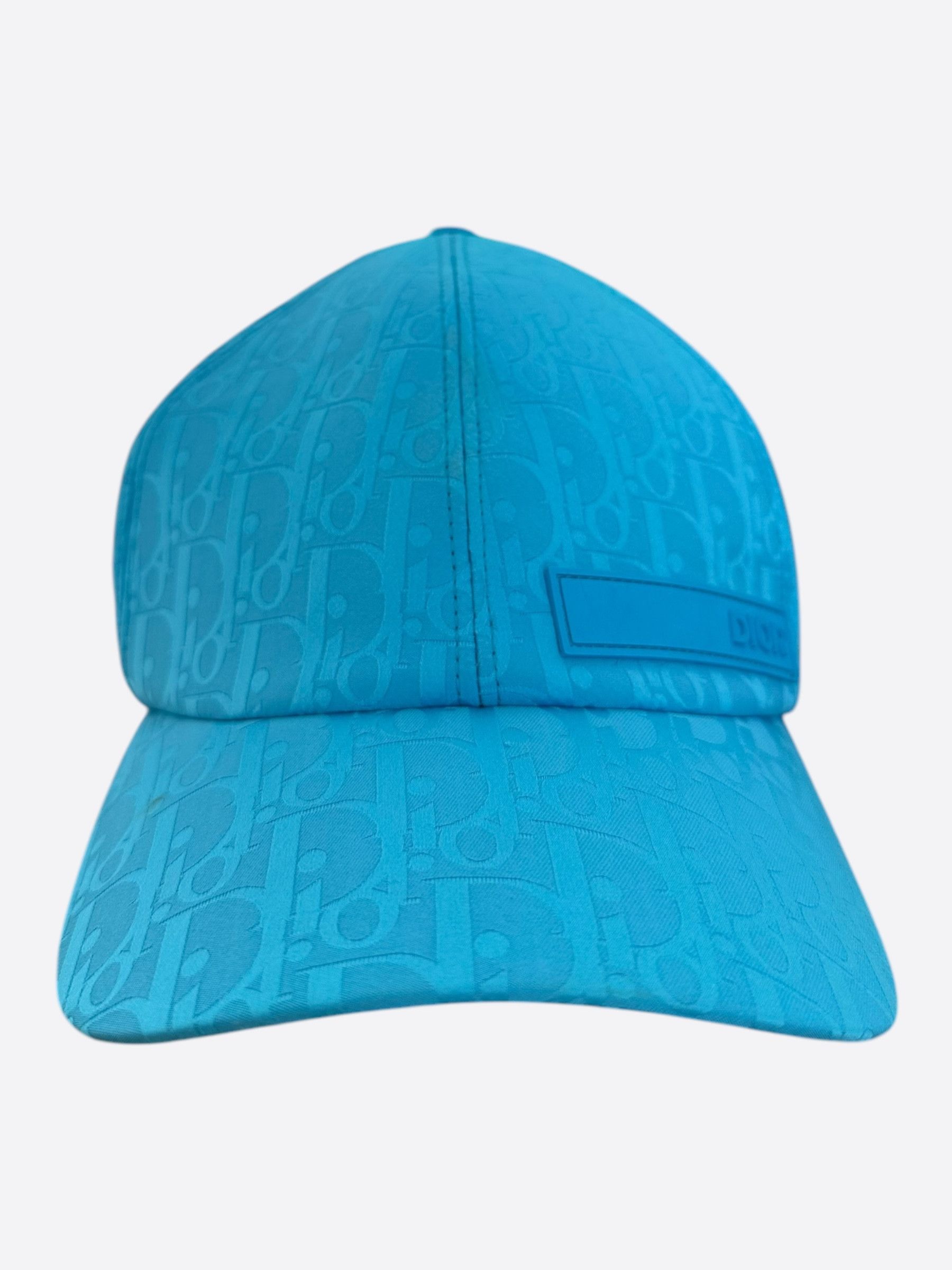 Dior Dior Light Blue Oblique Hat Size ONE SIZE - 1 Thumbnail