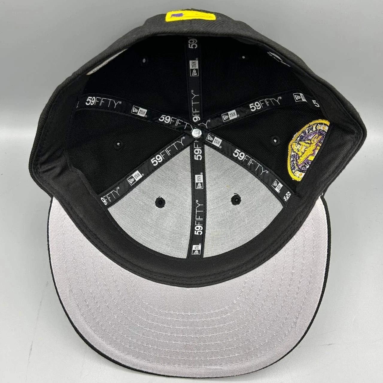 New Era Los Angeles LA Dodgers Hat Men 7 3/8 Black MLB Fitted Wool Size ONE SIZE - 2 Thumbnail