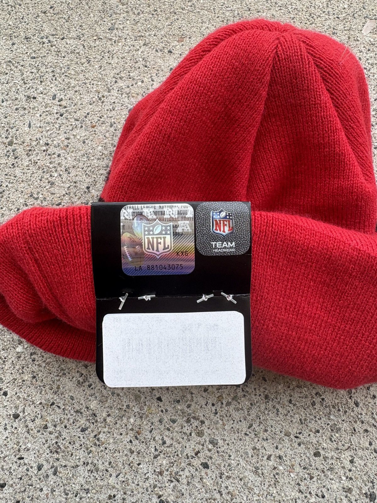 NFL × New Era DS New Era Kansas City Chiefs Red/Black Snow/Ski Knit Beanie Size ONE SIZE - 3 Thumbnail