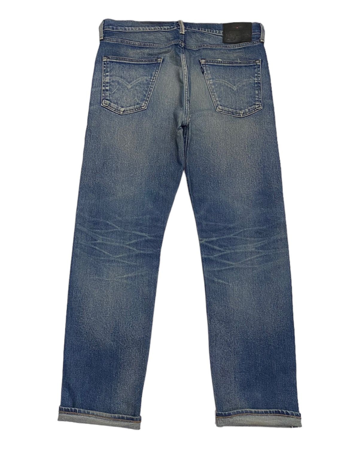 Japanese Brand × Levi's × Levi's Made & Crafted LEVIS MADE & CRAFT JAPAN MADE SELVEDGE DISTRESSED DENIM JEAN Size US 35 - 2 Thumbnail