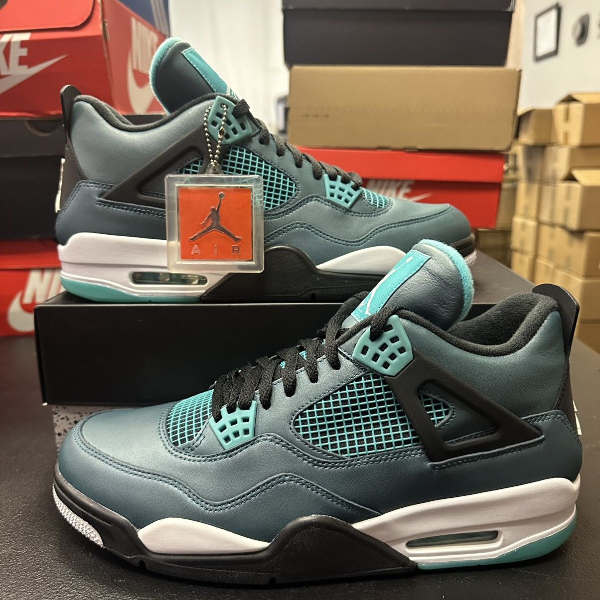 Jordan Brand × Nike Size 12 - Nike Air Jordan 4 Retro Teal 30th Anniversary Size US 12 / EU 45 - 8 Thumbnail