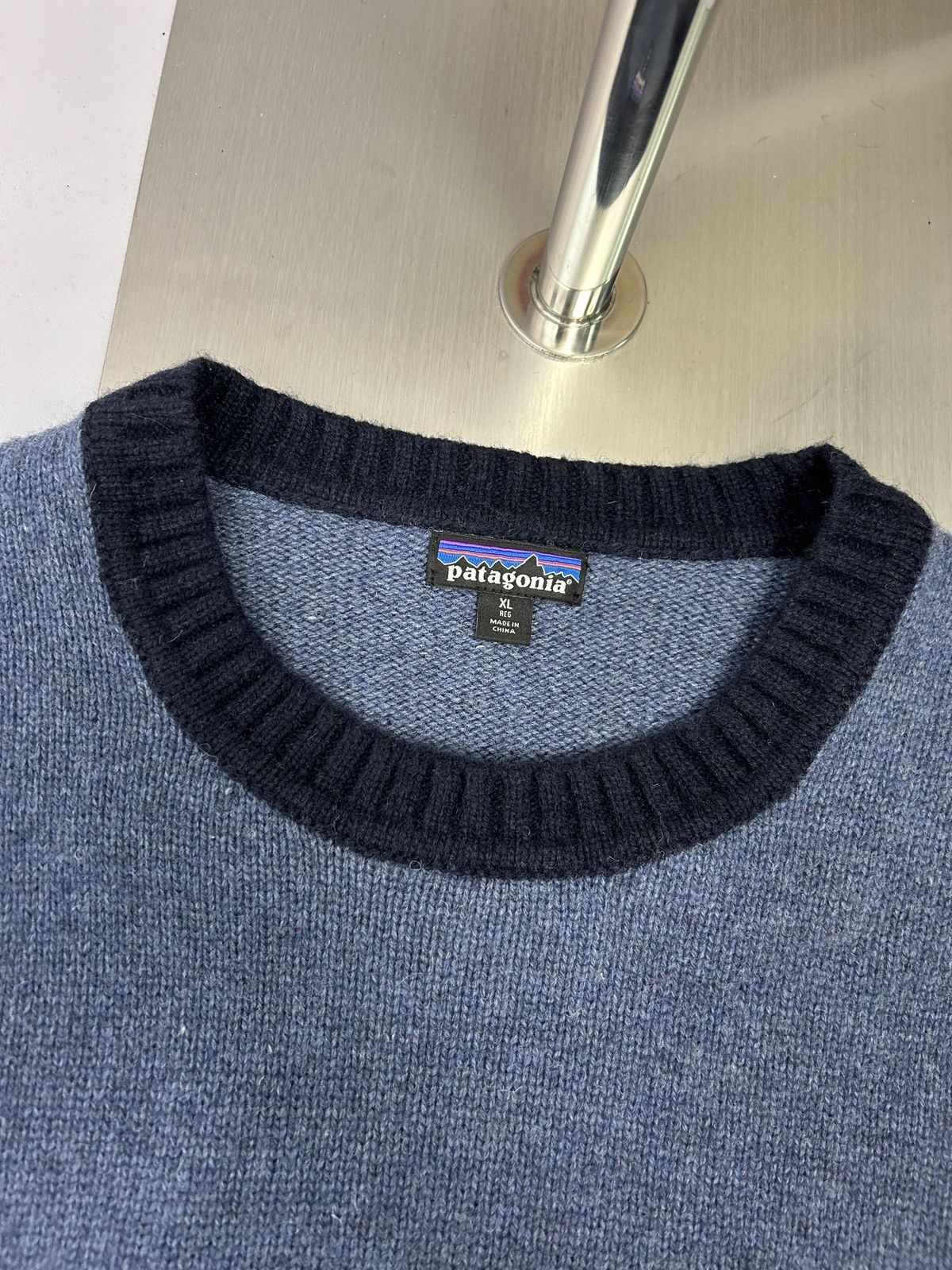 Patagonia Patagonia Wool Blend Blue Navy Sweater Size XL Size US XL / EU 56 / 4 - 9 Thumbnail
