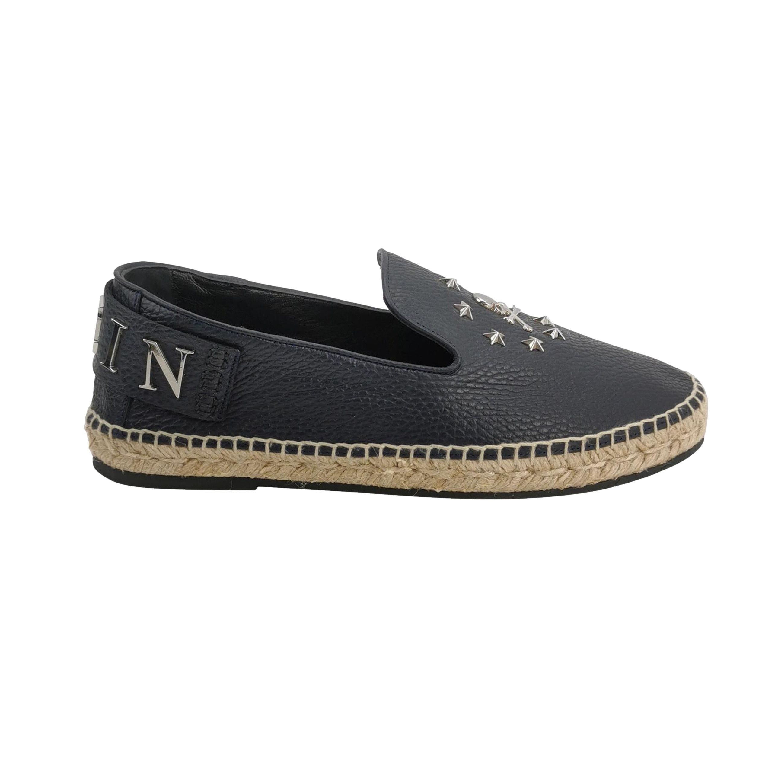 Philipp Plein Philipp Plein Studded Skull Leather Slip-Ons Size 40 Size US 7 / EU 40 - 1 Thumbnail