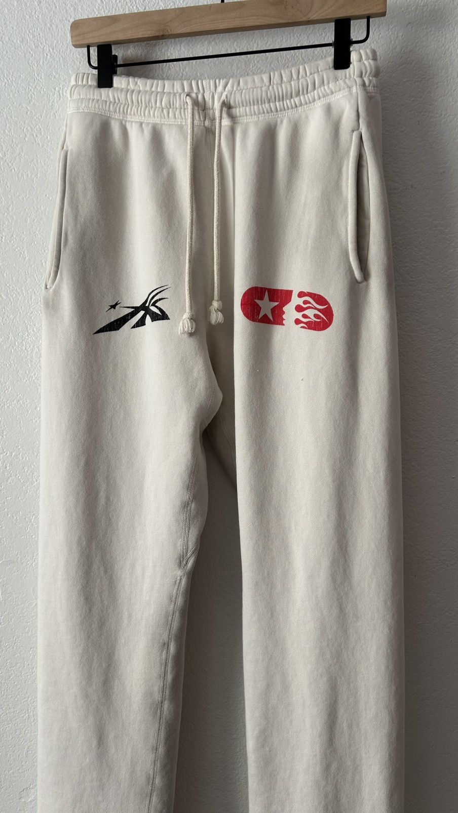 HELLSTAR Hellstar White Skull Sweat Pants Size US 30 / EU 46 - 5 Thumbnail