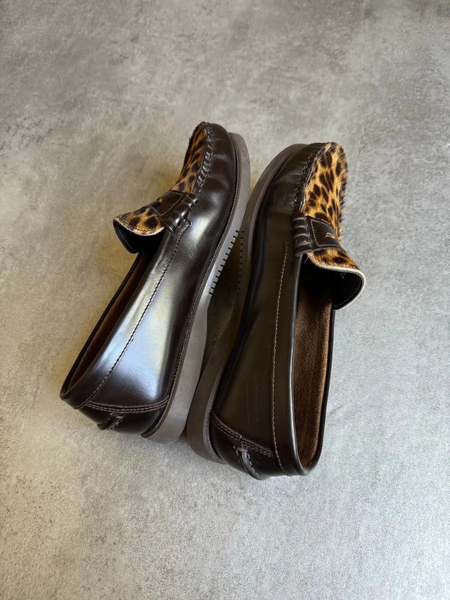 Designer × Paraboot × Vintage Paraboot Leopard Leather Mocassin Size US 5.5 / IT 35.5 - 5 Thumbnail