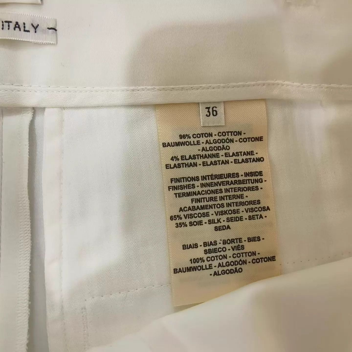 Hermes Hermes white wide-leg pants 36 Size 26" / US 2 / IT 38 - 4 Thumbnail