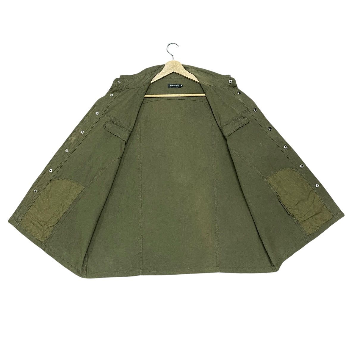 Japanese Brand Vintage Commontage 3/4 Sleeve 100% Silk Utility Army Shirt Size US XXL / EU 58 / 5 - 13 Thumbnail