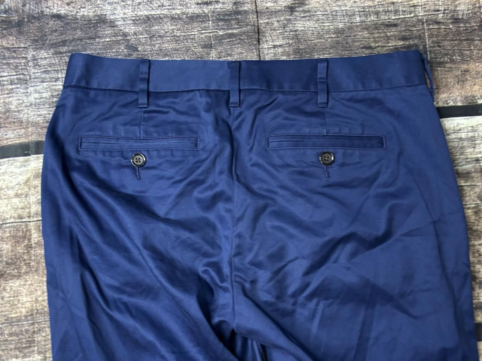Bonobos Bonobos Chino Pants Mens 29x32 Monday Blue Cotton Slim Fit Size US 29 - 7 Thumbnail