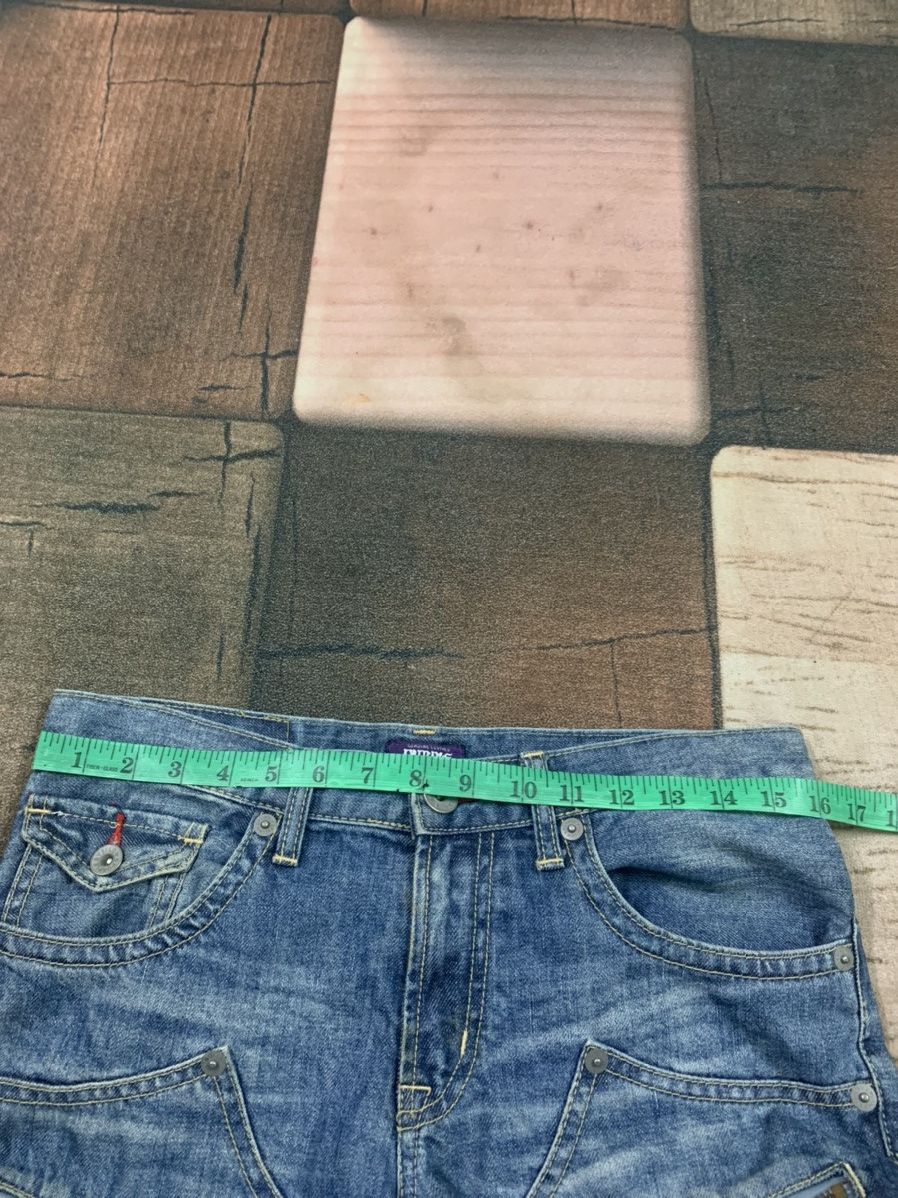 If Six Was Nine × Le Grande Bleu (L.G.B.) CRAZY double knee flare with multipocket jeans Size US 31 - 14 Thumbnail