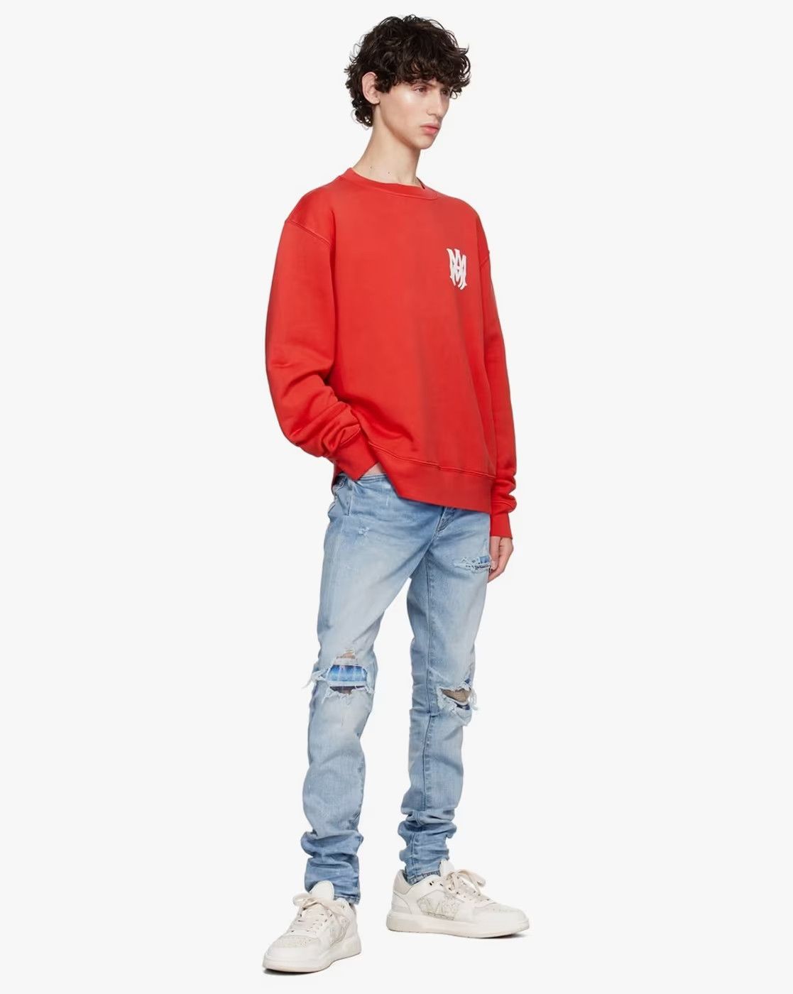 Amiri o1w1db10925 MA Core Logo Regular Fit Sweatshirt in Red Size US L / EU 52-54 / 3 - 4 Thumbnail