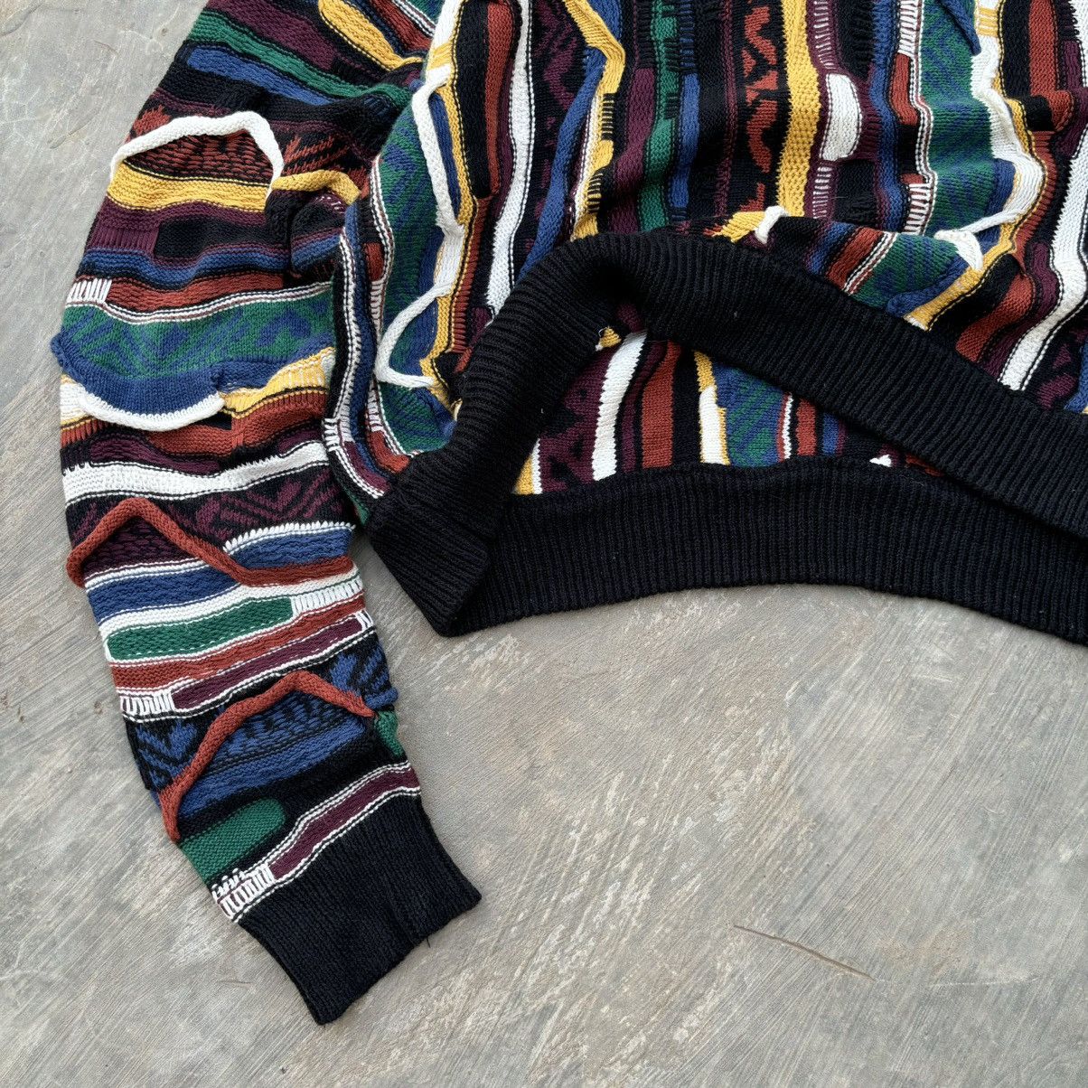 Coogi Crazy Vintage 90s Coogi 3D Knit Sweater Size L / US 10 / IT 46 - 5 Thumbnail