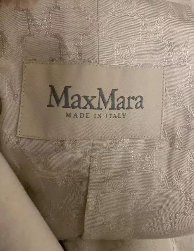 Max Mara Max Mara 101801 coat, belted, glacier white, Size M / US 6-8 / IT 42-44 - 3 Thumbnail