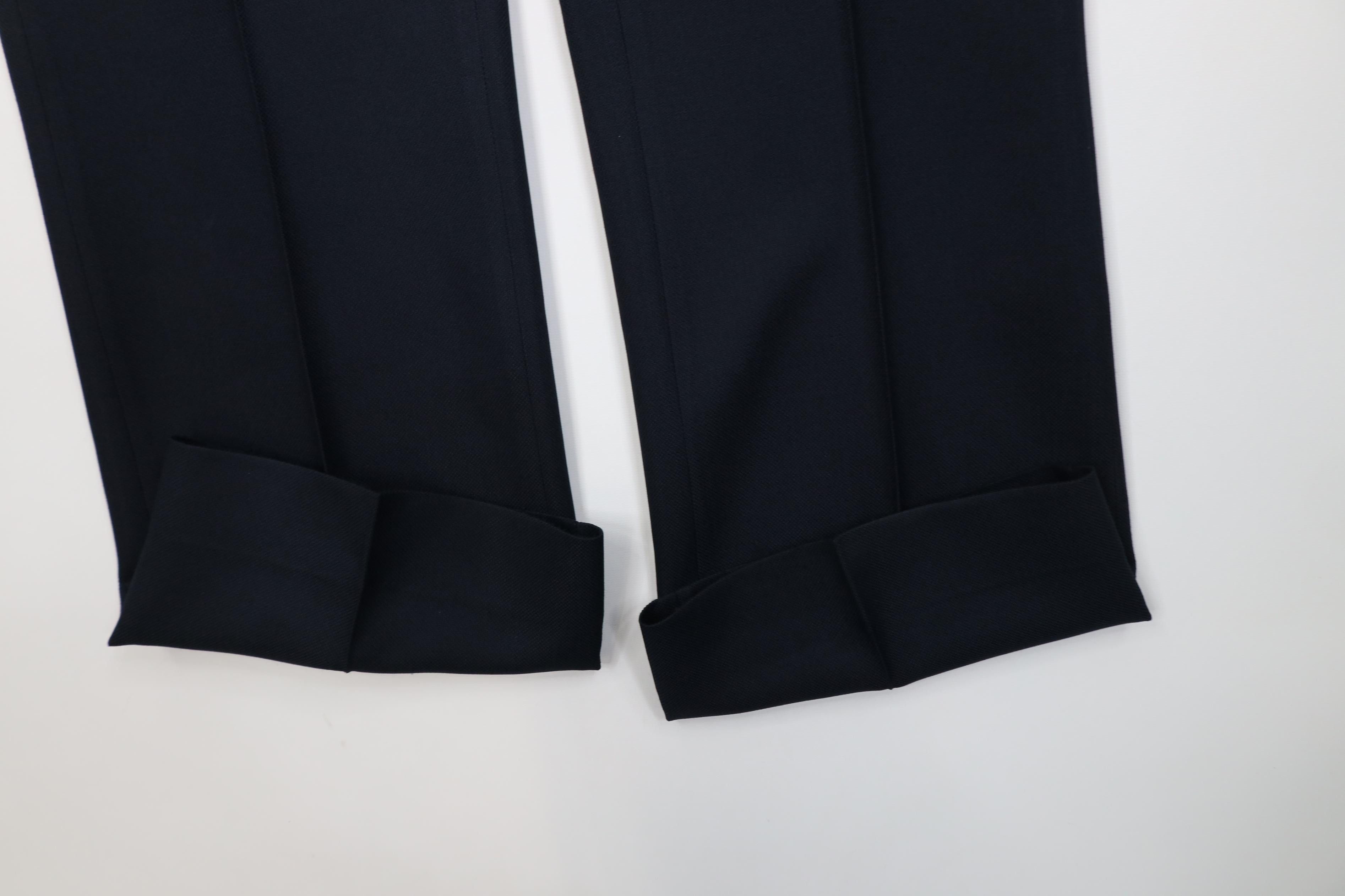 Vintage Vintage 70s Streetwear Flared Wide Leg Chino Pants Blue USA Size US 36 / EU 52 - 5 Thumbnail