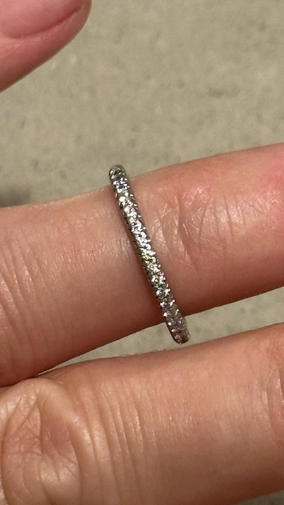 Tiffany & Co. Tiffany Soleste Half Eternity Ring in Platinum with Diamonds Size ONE SIZE - 4 Thumbnail