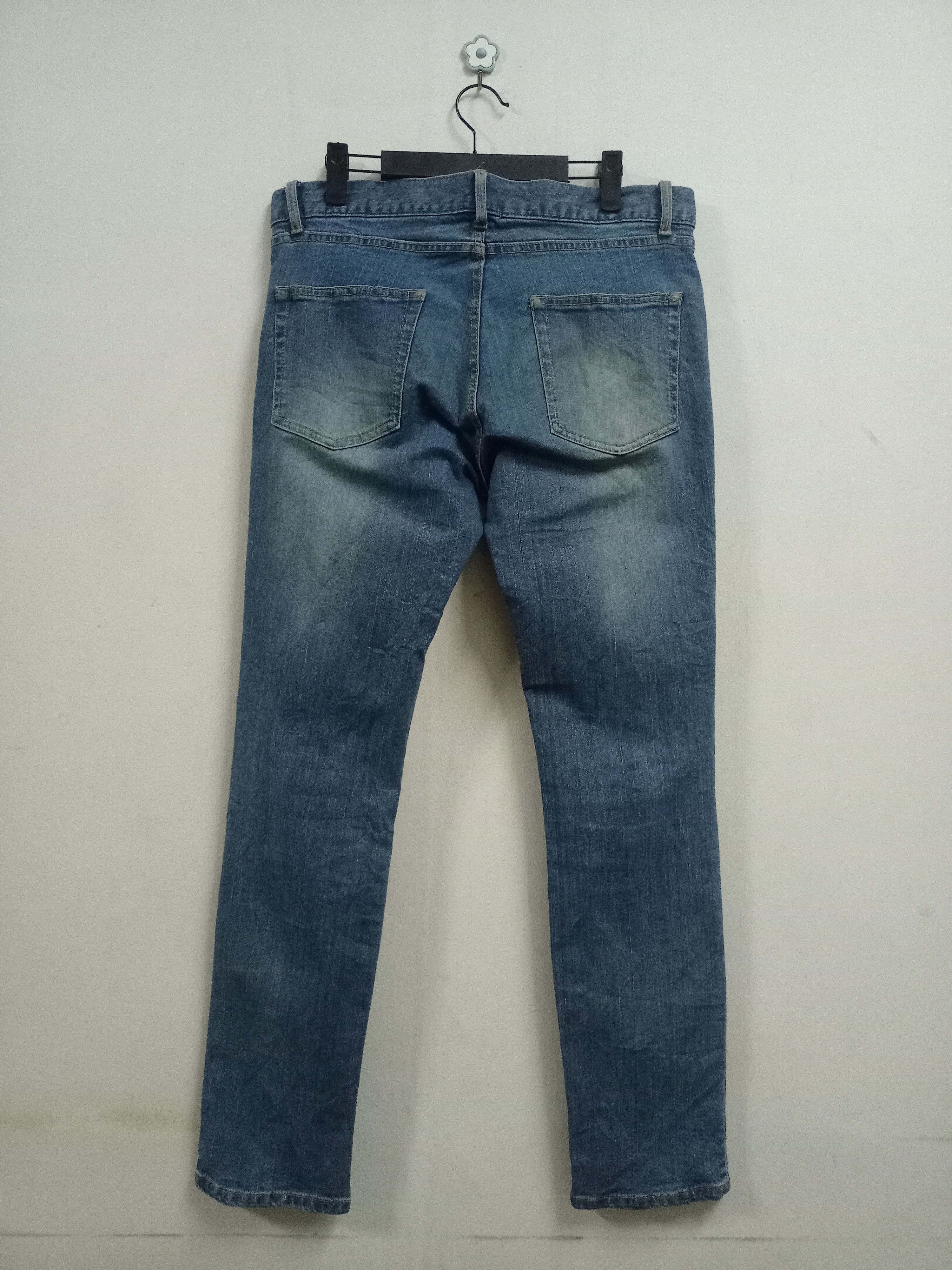 Vintage Katharine Hamnett Blue Wash Ripped Jeans 34x30