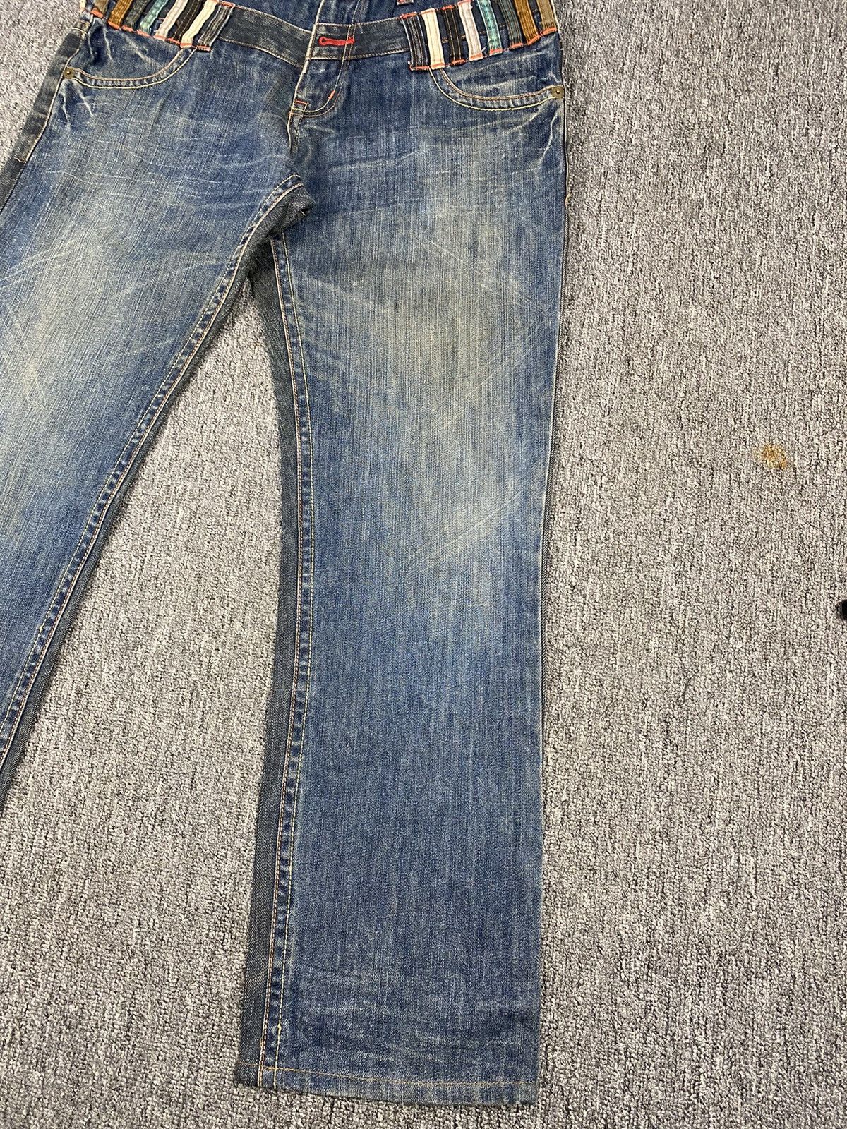 If Six Was Nine × Japanese Brand Blue Spencer Double Waist Two tone jeans size 32 Size US 32 / EU 48 - 6 Thumbnail