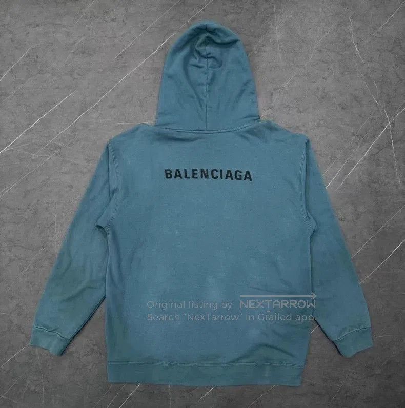 Balenciaga Balenciaga 23FW Embroidered Logo Hoodie. Size US M / EU 48-50 / 2 - 2 Thumbnail