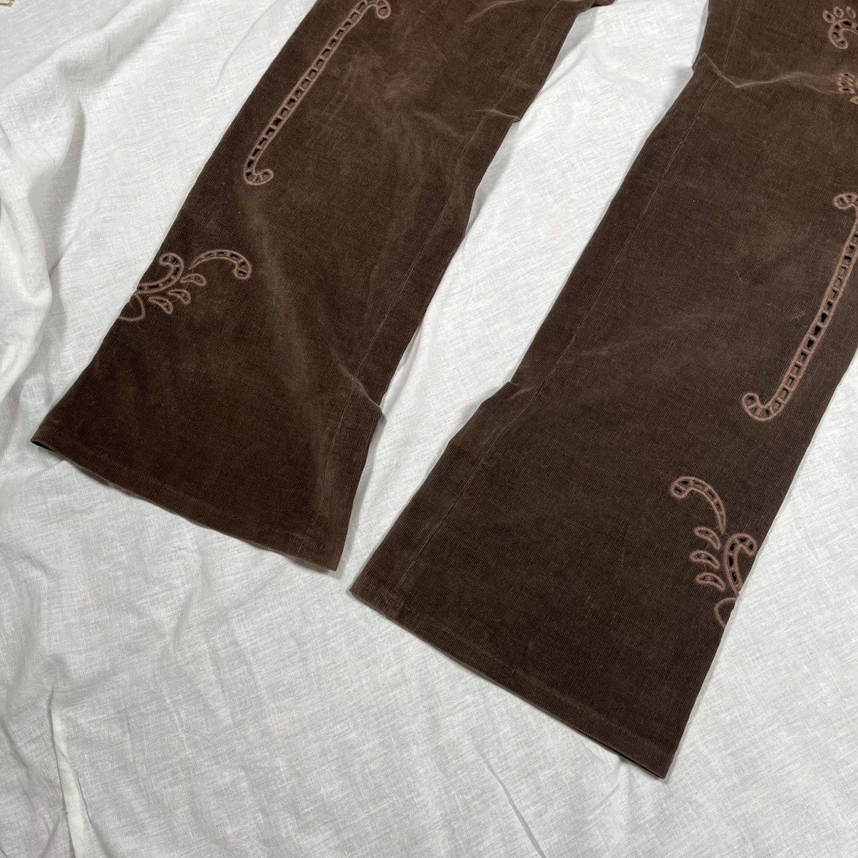 Dolce & Gabbana Vintage DOLCE & GABBANA D&G F/W 2002 Brown Corduroy Pants Size 32" / US 10 / IT 46 - 5 Thumbnail