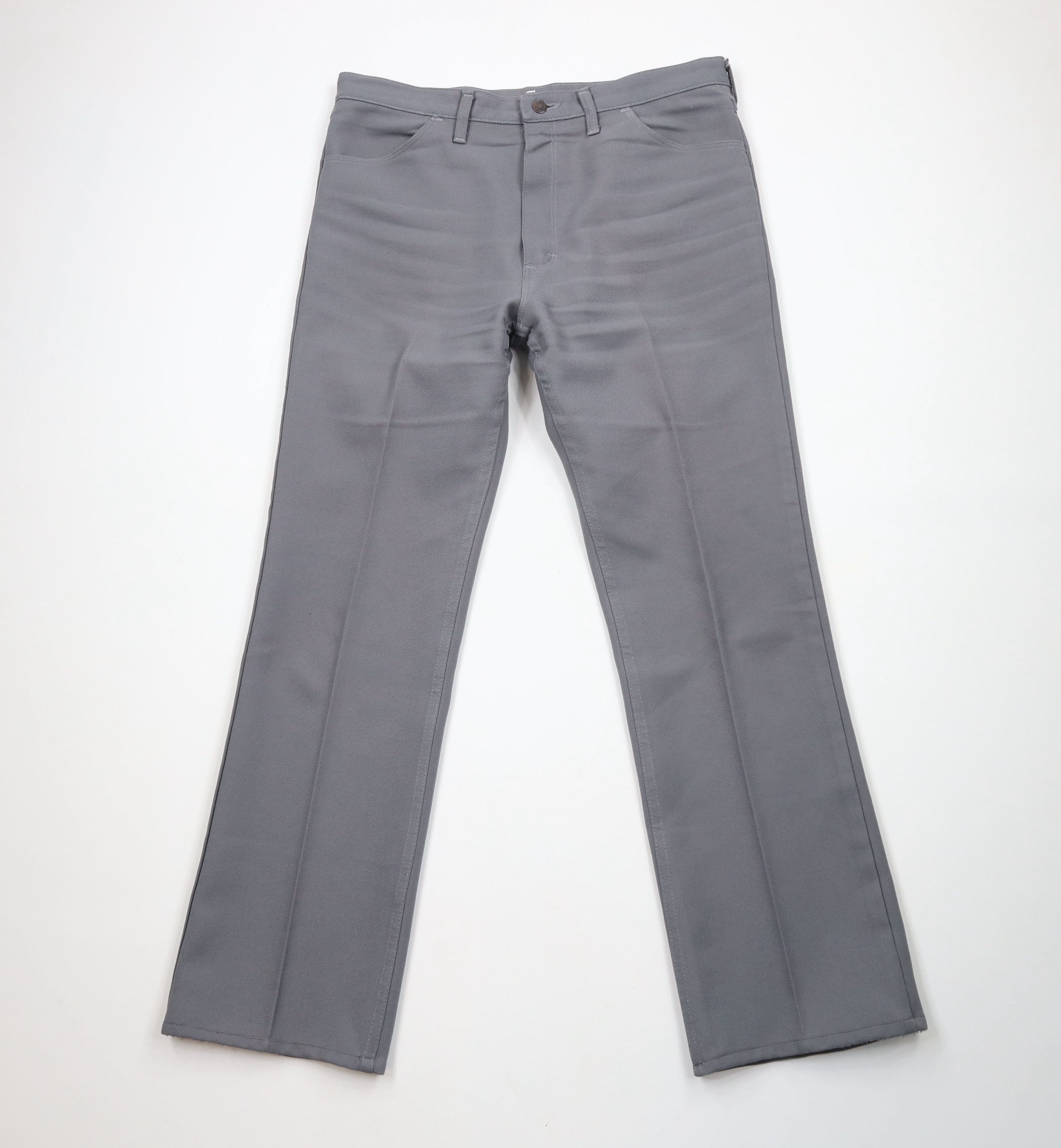 Vintage × Wrangler Vintage 70s Wrangler Flared Wide Leg Chino Pants Gray USA Size US 36 / EU 52 - 1 Thumbnail