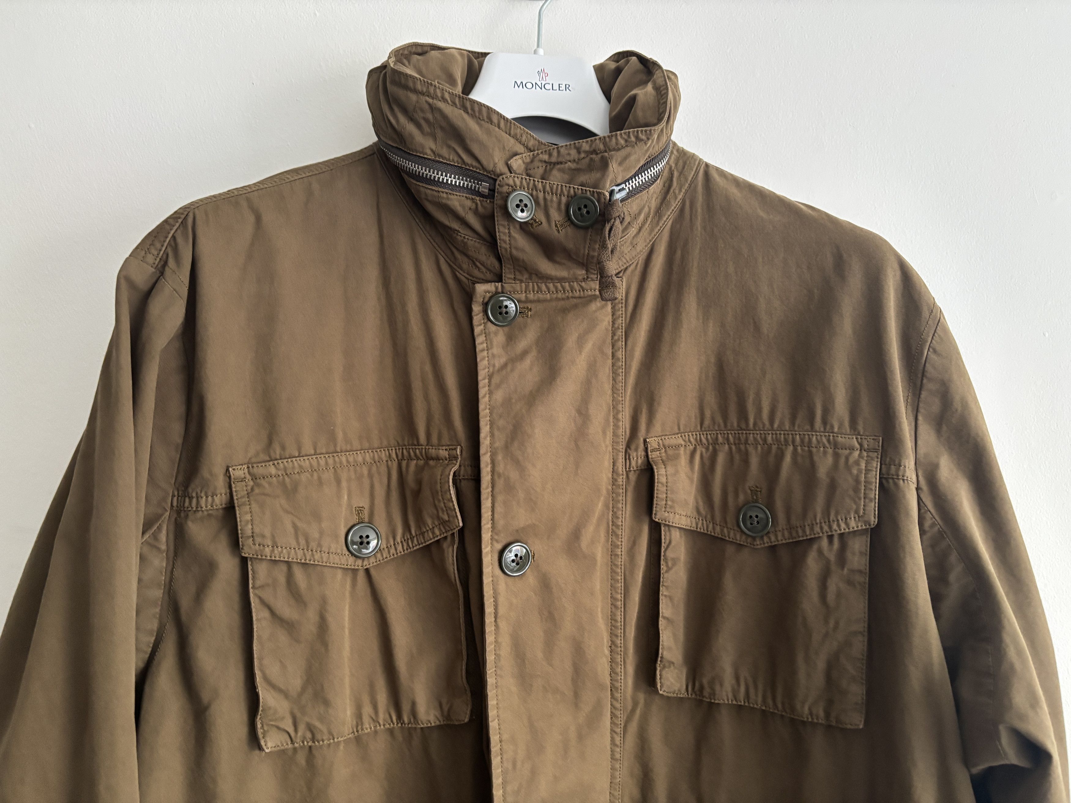 Wallace & Barnes $275 Field Cotton Mechanics Jacket/ Coat- Olive Drab XL Size US XL / EU 56 / 4 - 2 Thumbnail