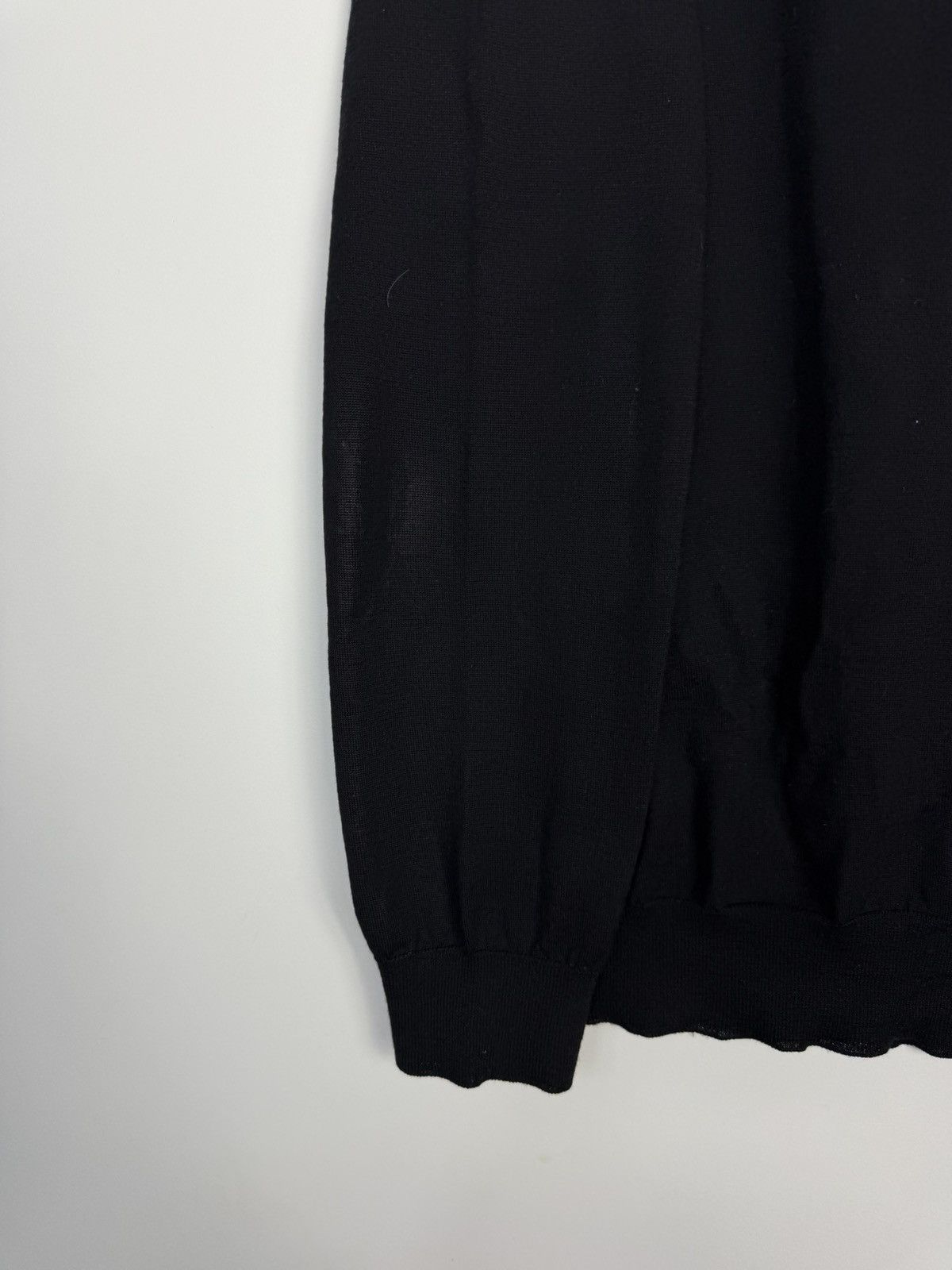 Lanvin Lanvin 100% Extrafine Wool Turtleneck Sweater Black Jeanne Size L / US 10 / IT 46 - 6 Thumbnail
