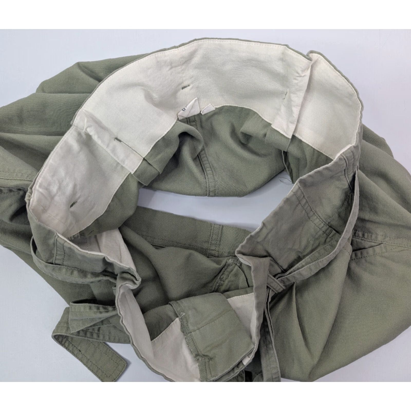 Gap Gap Womens Skirt Paperbag Mini Belted Green Size 14 Cotton Lyocell Douglas Size 36" / US 14 / IT 50 - 6 Thumbnail