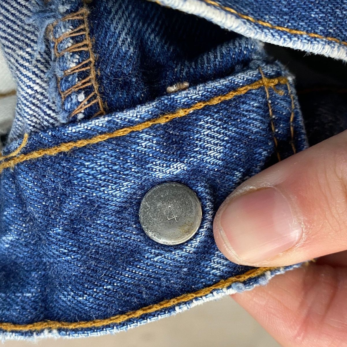Levi's × Vintage VTG 70s Levi's 505 Redline Selvedge Talon 42 Jeans 22x26 Size 22" - 10 Thumbnail