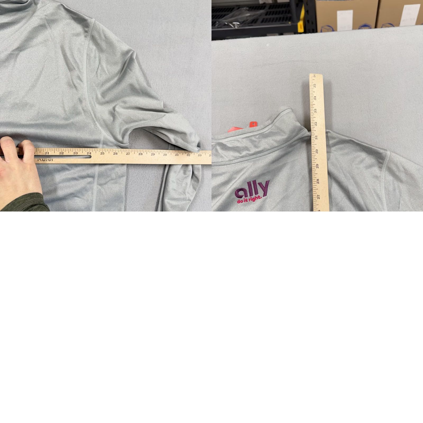 The North Face The North Face Pullover Mens 2XL Gray Tech 1/4 Zip Fleece Long Sleeve Top Hiking Size US XXL / EU 58 / 5 - 8 Thumbnail