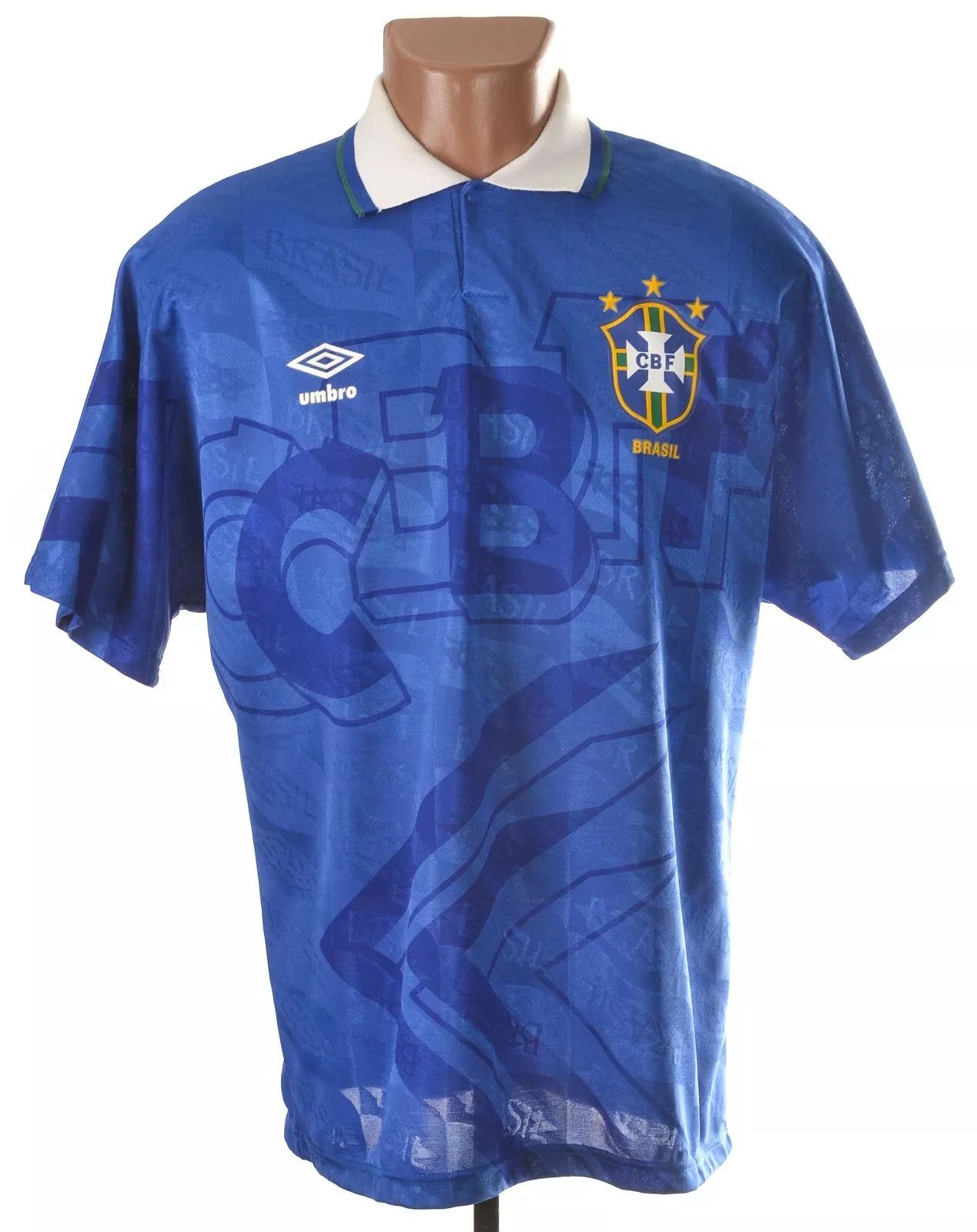 Umbro BRAZIL 1991/1993 AWAY FOOTBALL SHIRT JERSEY UMBRO L Size US L / EU 52-54 / 3 - 1 Thumbnail