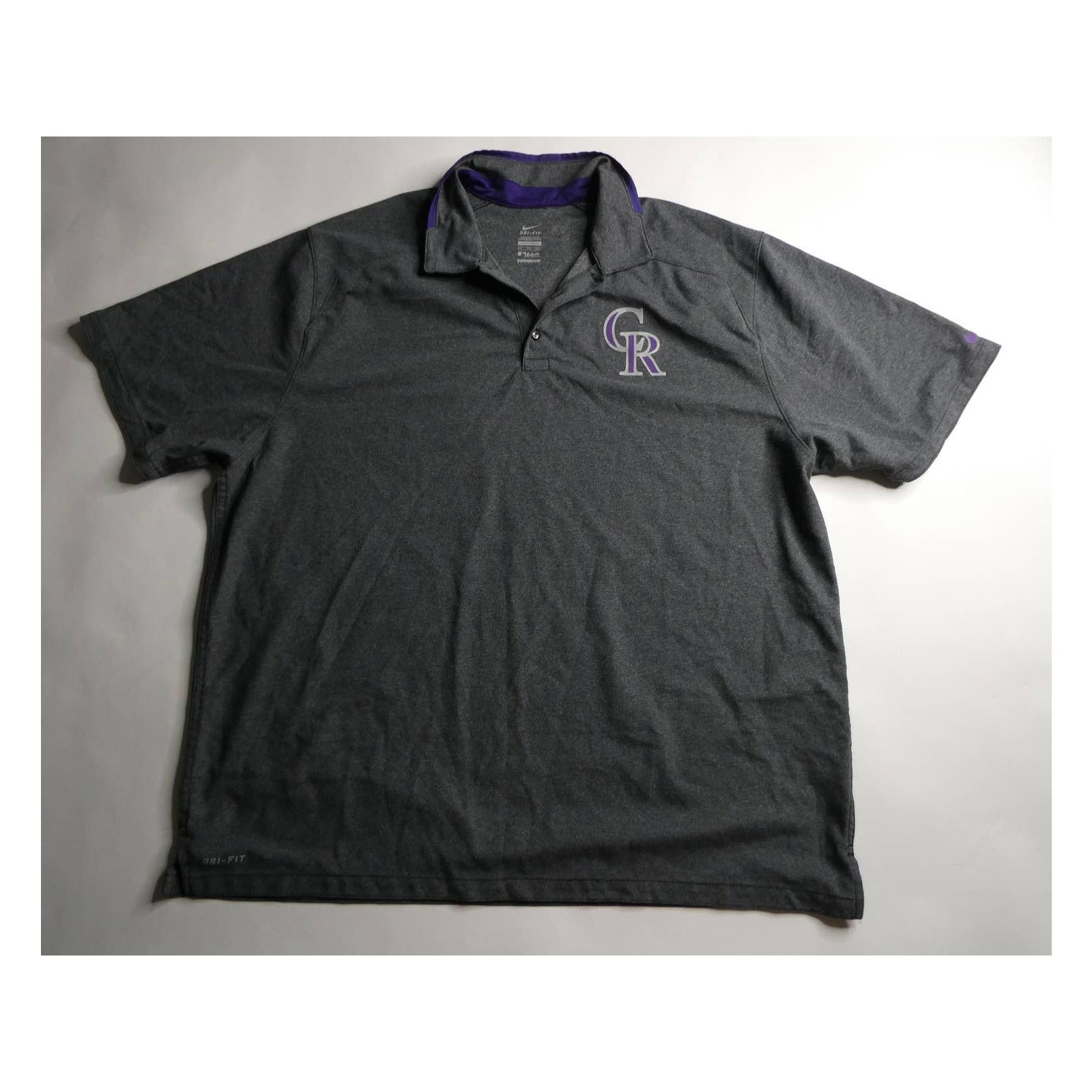 Nike Colorado Rockies Team-Issued Nike Dri-Fit Polo Shirt XXLarge Size US XXL / EU 58 / 5 - 1 Thumbnail