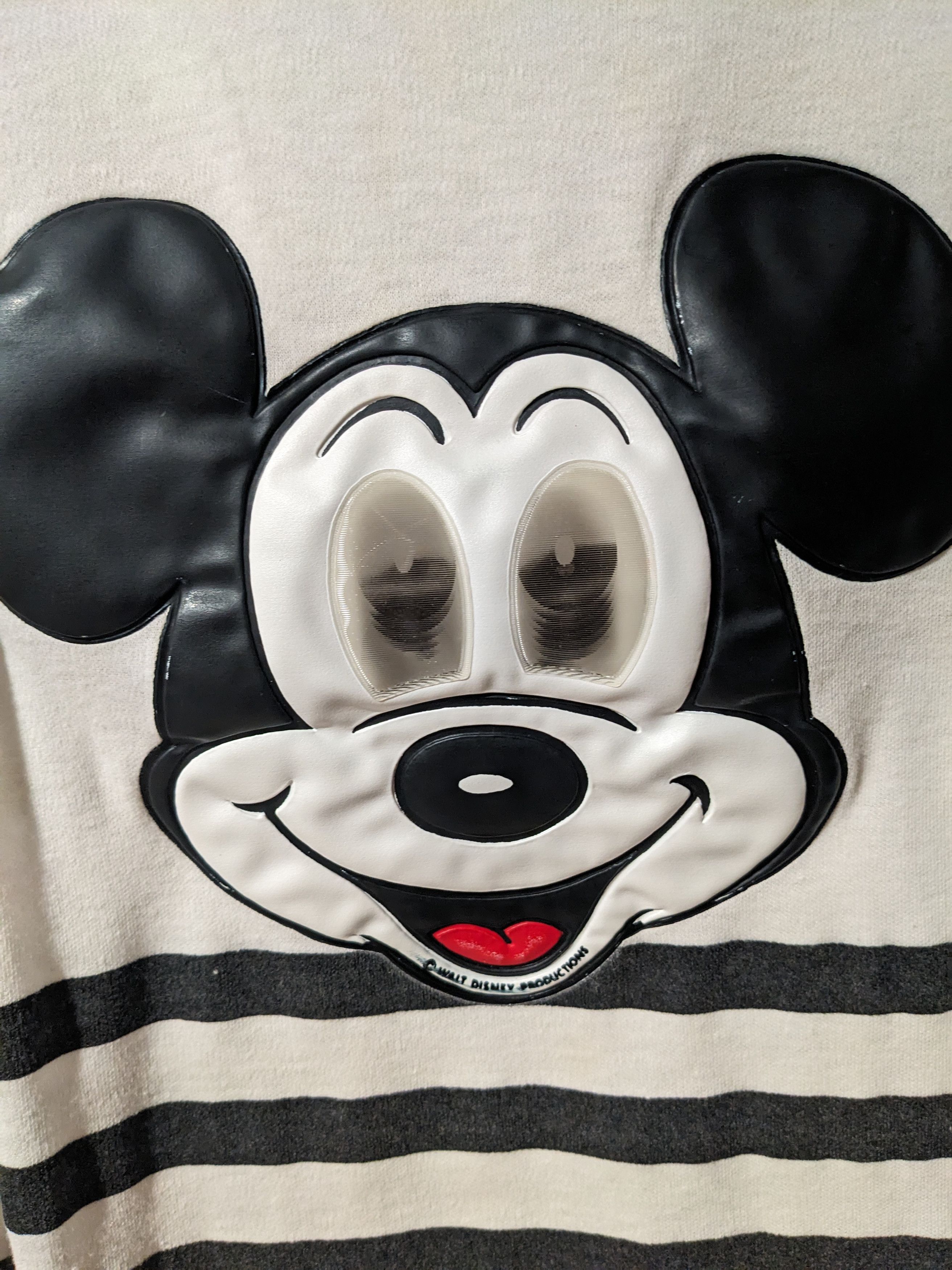 Disney × Vintage Vintage 80s Mickey Mouse 3D Moving Eyes Lenticular T-Shirt Size US XXL / EU 58 / 5 - 2 Thumbnail