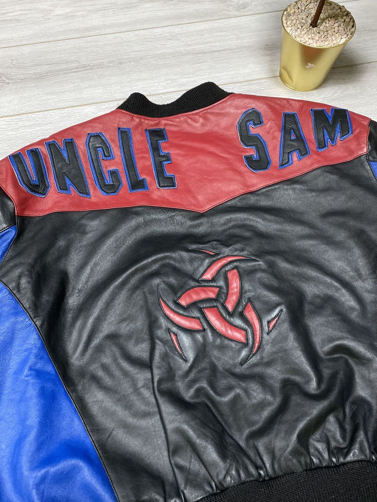 Other Vintage Uncle Sam leather bomber oversized diesel avirex y2k Size US XXL / EU 58 / 5 - 9 Thumbnail