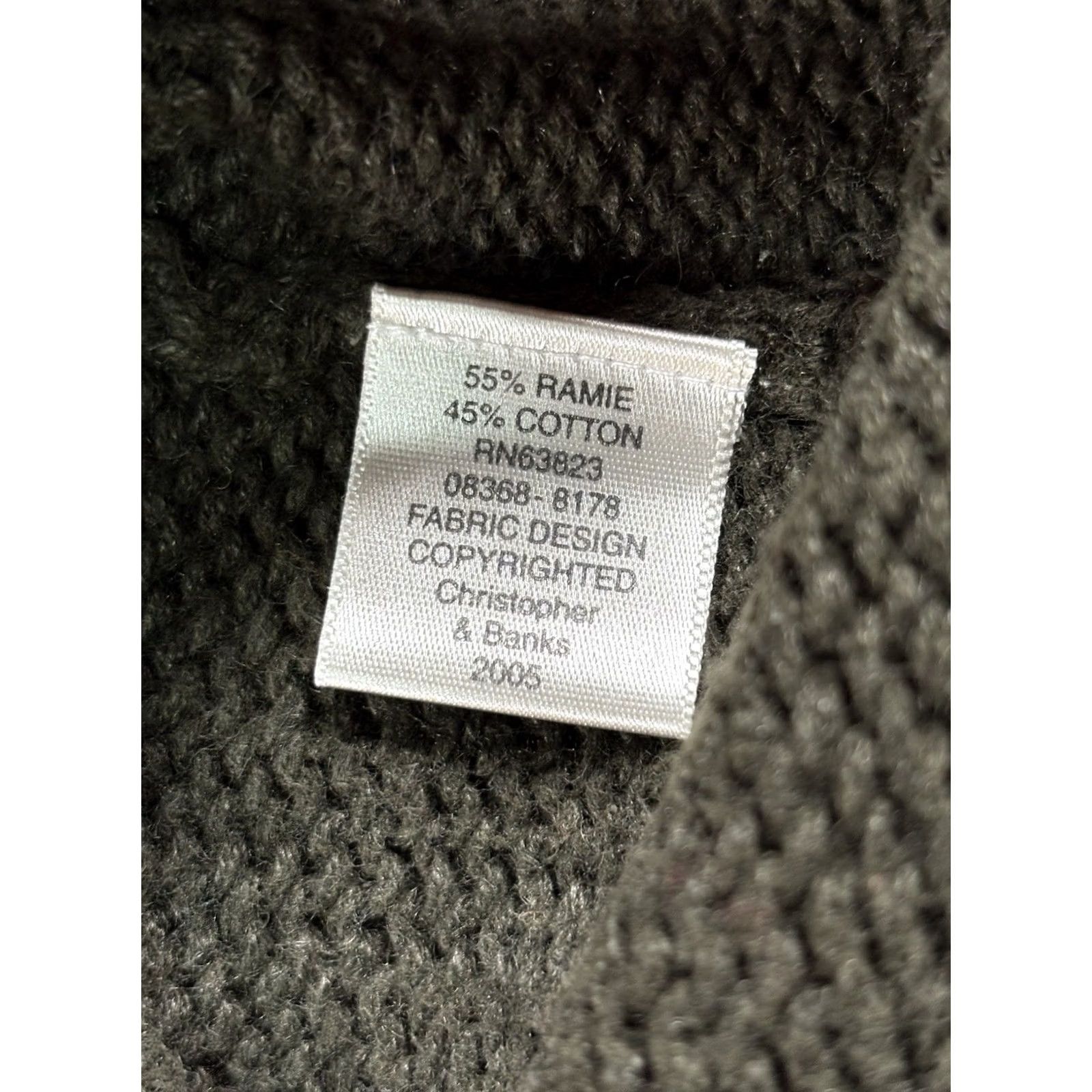 Vintage Christopher & Banks Womens Cardigan? Wait: Use original words only. Size L / US 10 / IT 46 - 7 Thumbnail