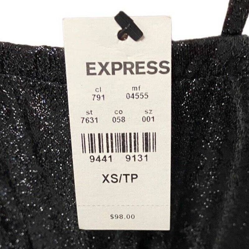 Express Express Black High Low Shimmer Dress Size XS / US 0-2 / IT 36-38 - 2 Thumbnail