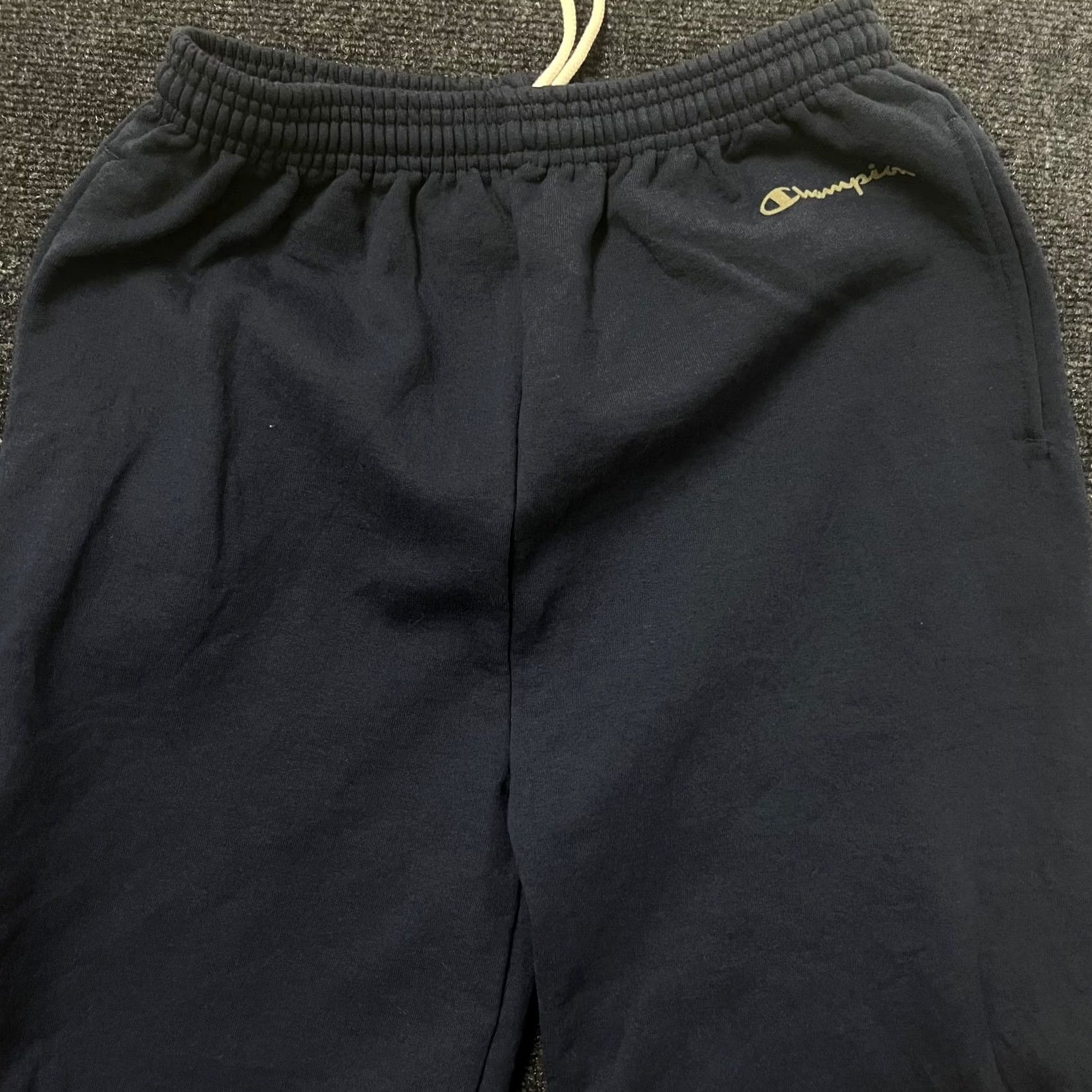 Champion Champion Sweatpants Mens Medium Blue Fleece Joggers Elastic Waist Pockets Logo Size US 31 - 2 Thumbnail