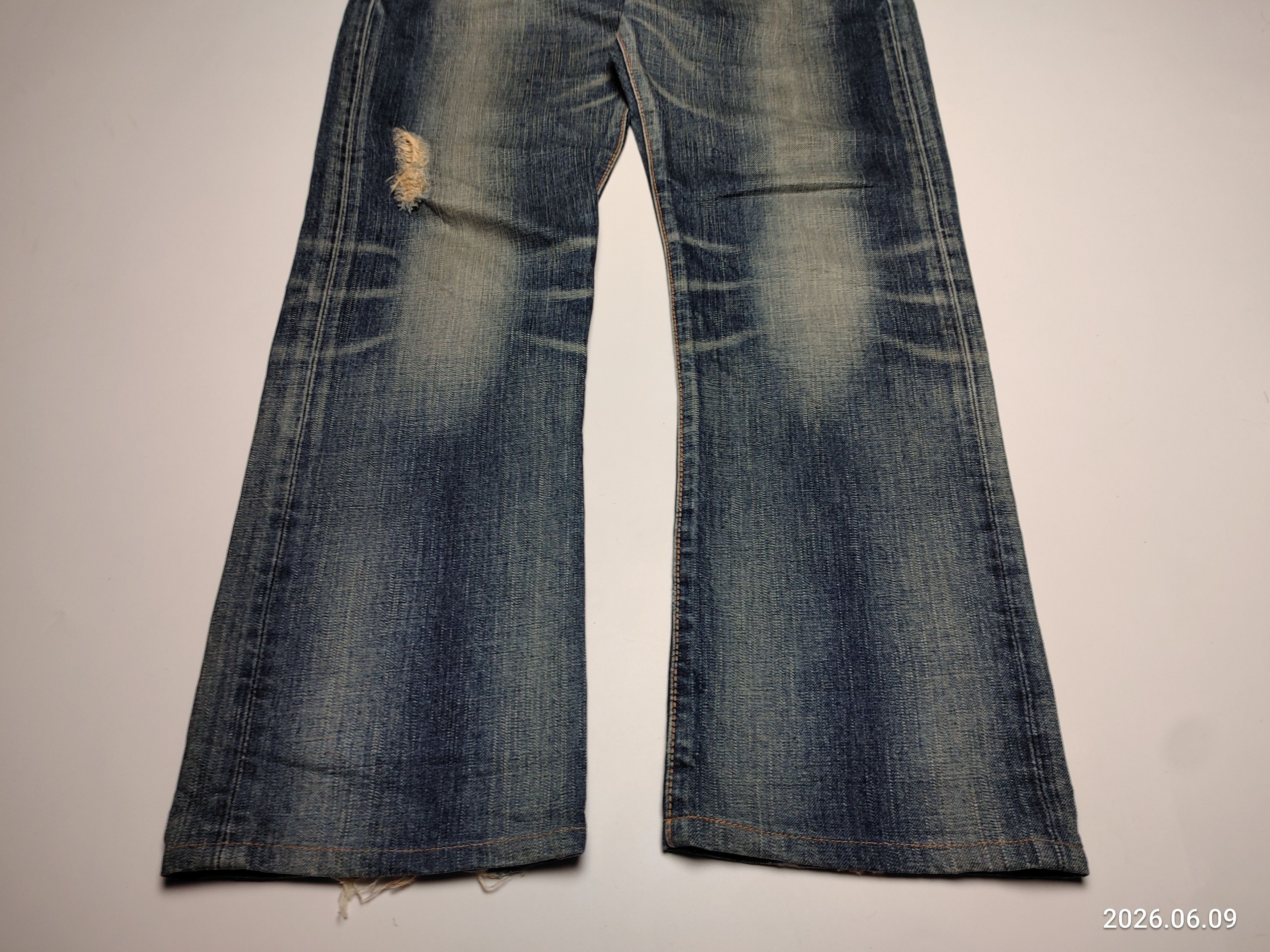 Vintage 2000s Edwin 503 Japanese Bootcut Denim distressed