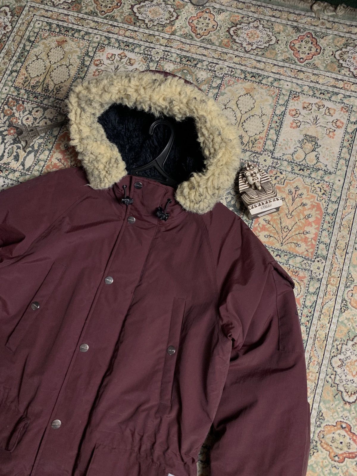 Carhartt × Carhartt Wip Carhartt Burgundy Parka jacket Size US M / EU 48-50 / 2 - 2 Thumbnail