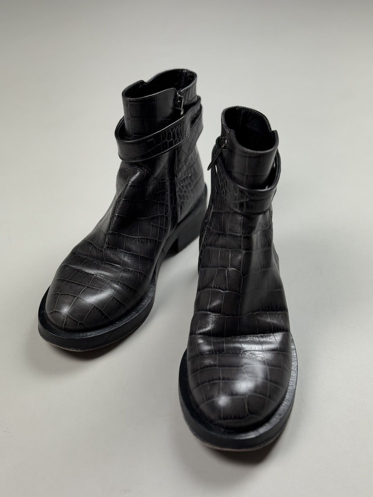 DOROTHEE SCHUMACHER Schumacher Ladies Leather Ankle Zip Combat Boots Size 38 Size US 8 / IT 38 - 8 Thumbnail
