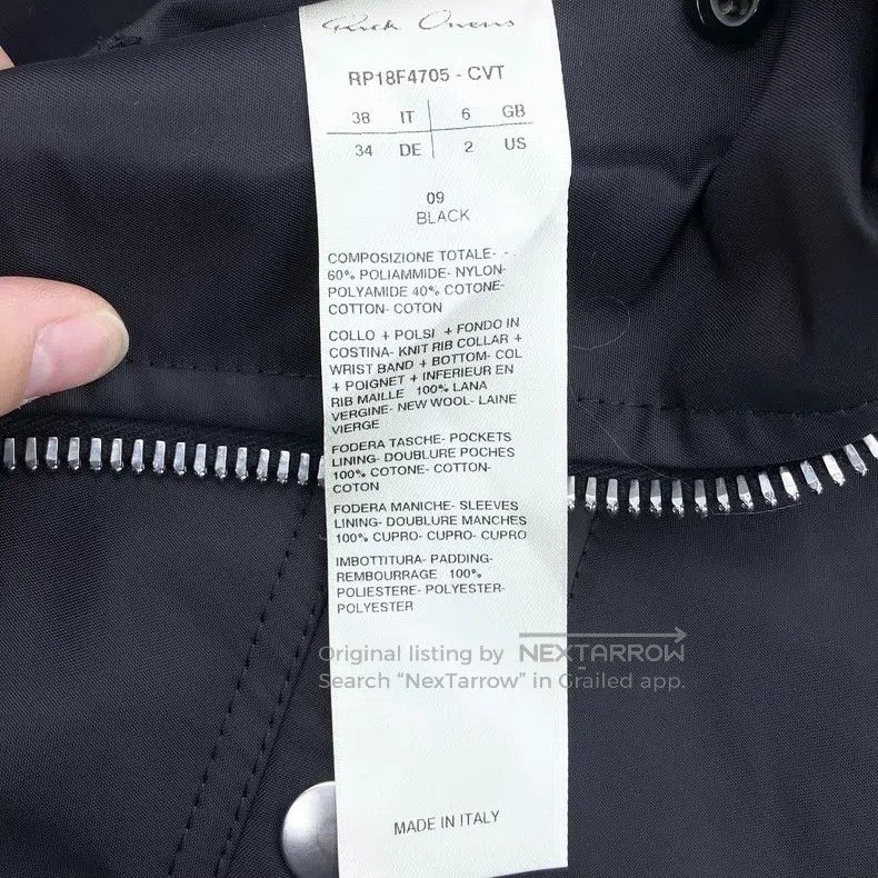 Rick Owens Rick Owens Black Zip Jacket Size XS / US 0-2 / IT 36-38 - 4 Thumbnail