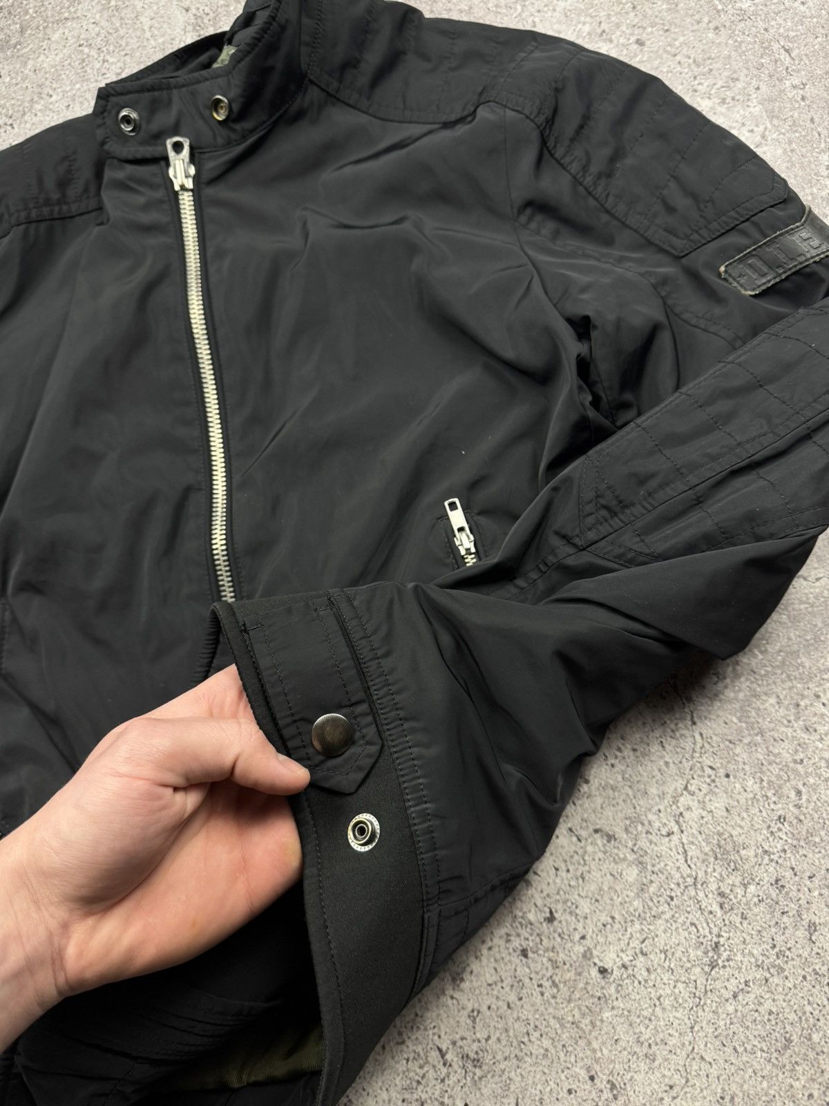 Diesel 🔥Avant Garde Rick Owen’s style ! Diesel Biker Bomber Jacket🔥 Size US M / EU 48-50 / 2 - 13 Thumbnail