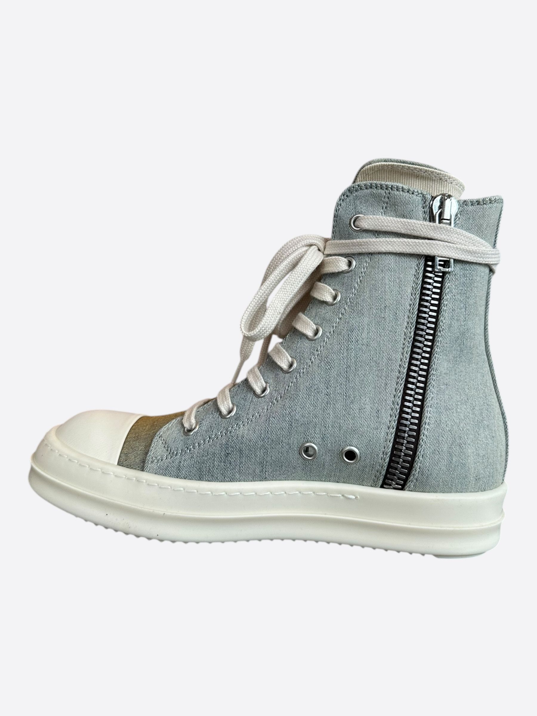 Rick Owens Rick Owens Blue & Orange Gradient Women's High Top Sneakers Size US 6 / IT 36 - 6 Thumbnail