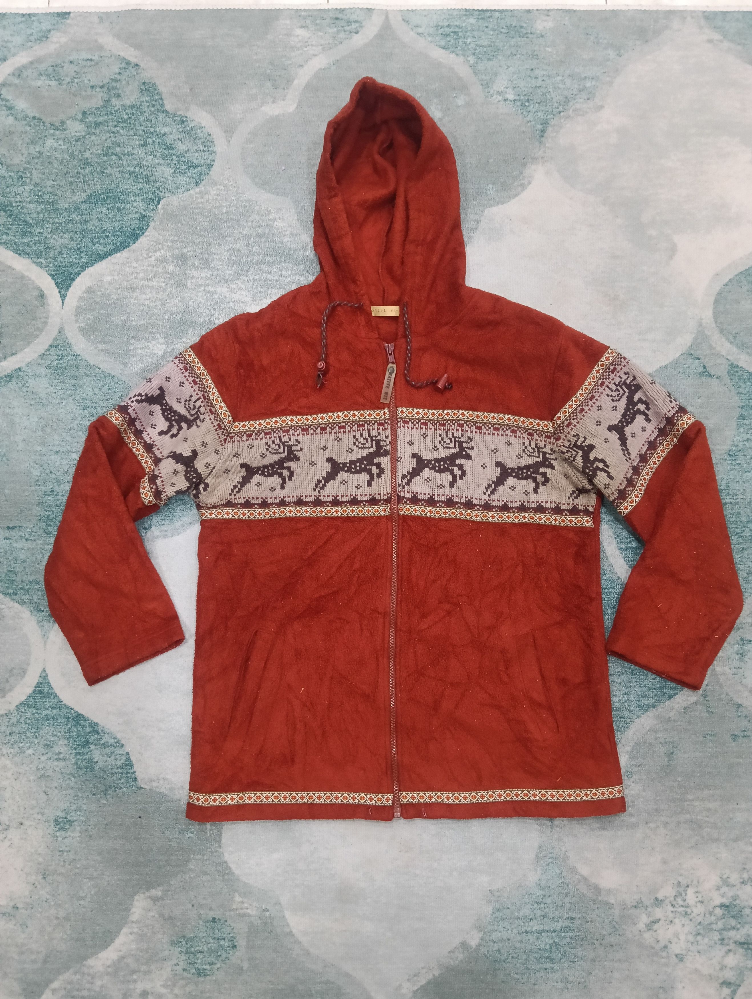 Japanese Brand × Native Vintage Sakuraya Shoji Fleece Hooded Jacket Size US L / EU 52-54 / 3 - 1 Thumbnail