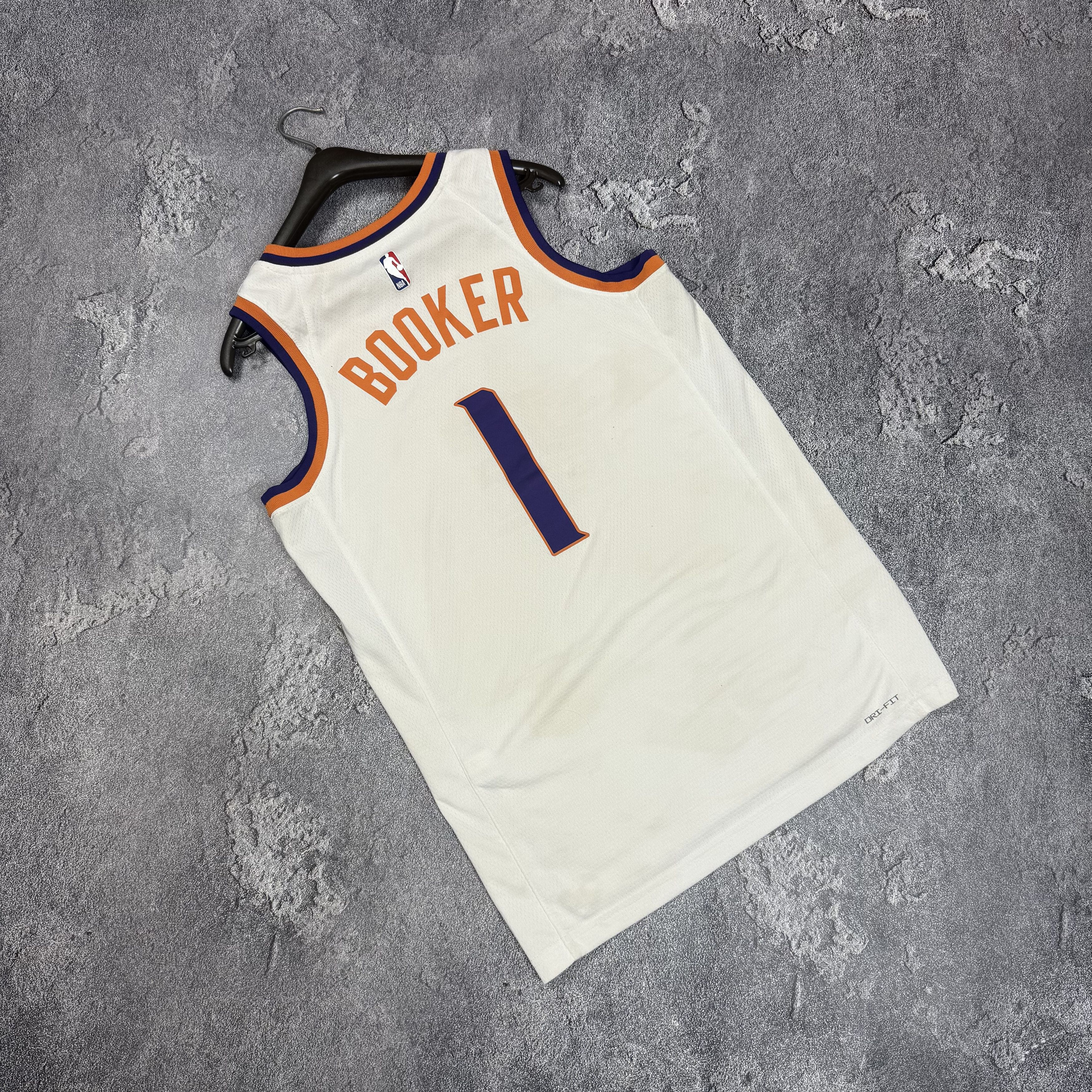 Nike Nike Devin Booker Suns Jersey #1 Size M White/Orange Size US M / EU 48-50 / 2 - 7 Thumbnail